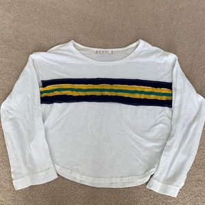 Free People women’s long sleeve cotton top